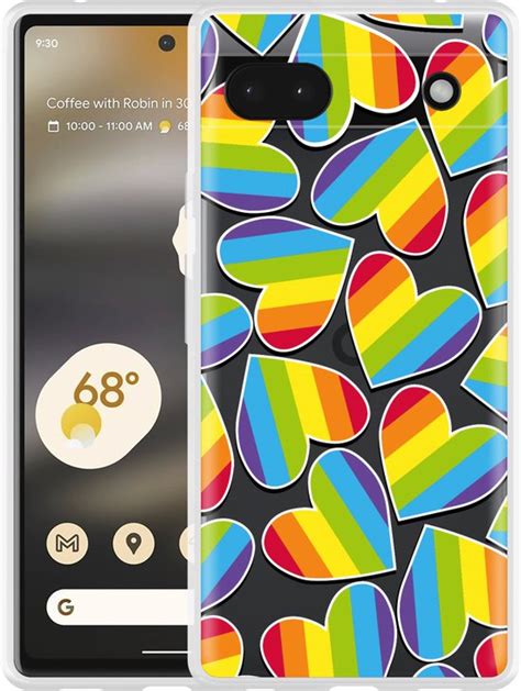 Google Pixel A Hoesje Regenboog Hartjes Designed By Cazy Bol