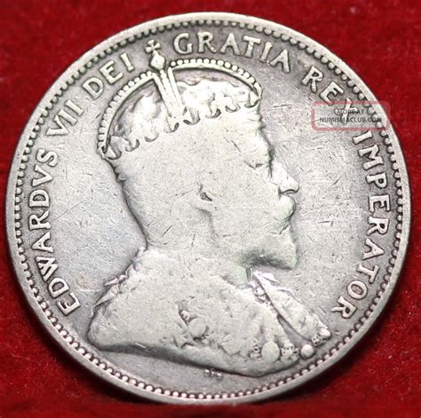 1902 H Canada 25 Cent Silver Foreign Coin S H