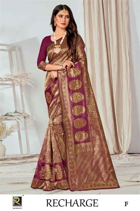 Ronisha Recharge Banarasi Silk Designer Saree Wholesale