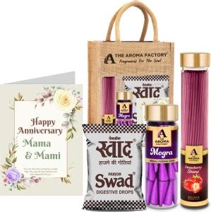 The Aroma Factory Happy Anniversary Mama Mami Gift With Card Swad