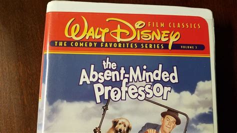 The Absent Minded Professor Walt Disney Movie Vhs Clamshell Case Ebay