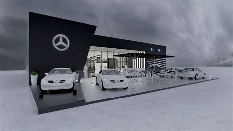 Mercedes Benz Bar On Behance Car Showroom Design Garage Design