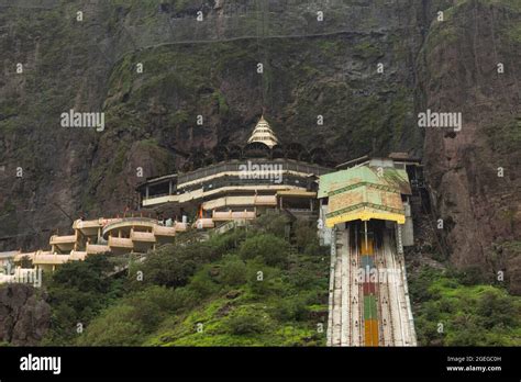 View Of Saptashrungi Temple And Funicular Trolley Track Vani Nashik