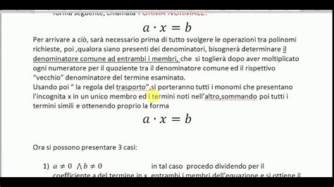 Come Risolvere Un Equazione Parte 2 YouTube