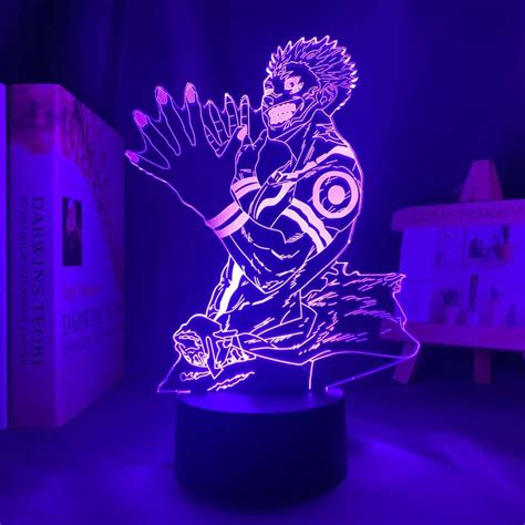 All Lamps Illuminate In Colors This Ryomen Sukuna Led Anime Lamp