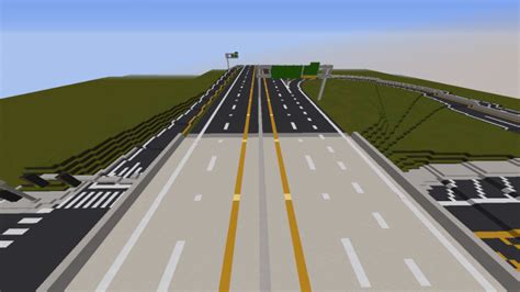 Minecraft Highway Interchange Minecraft Project