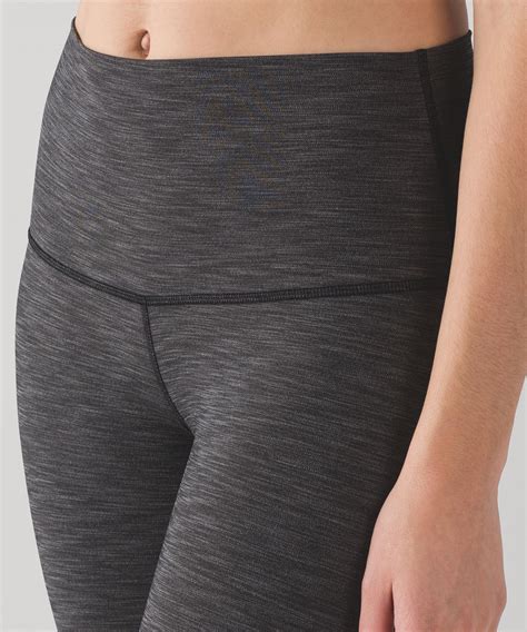 Lululemon Wunder Under Crop Hi Rise Full On Luxtreme Heathered