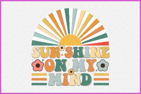 Sun Shine On My Mind Retro Svg Graphic By Crafts Store Creative Fabrica