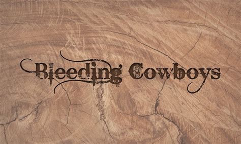 Bleeding Cowboy Font