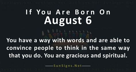 August 6 Zodiac is Leo, Birthdays and Horoscope - SunSigns.Net