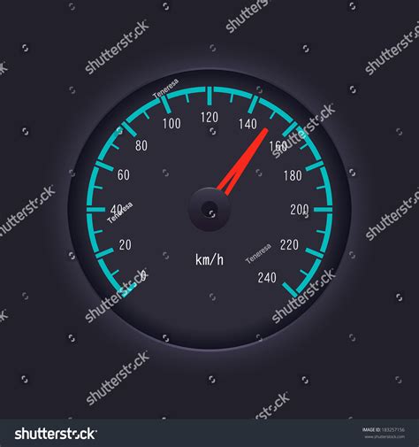 Vector Speedometer Design Stock Vector (Royalty Free) 183257156 ...