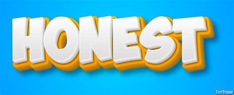Honest Text Effect and Logo Design Word