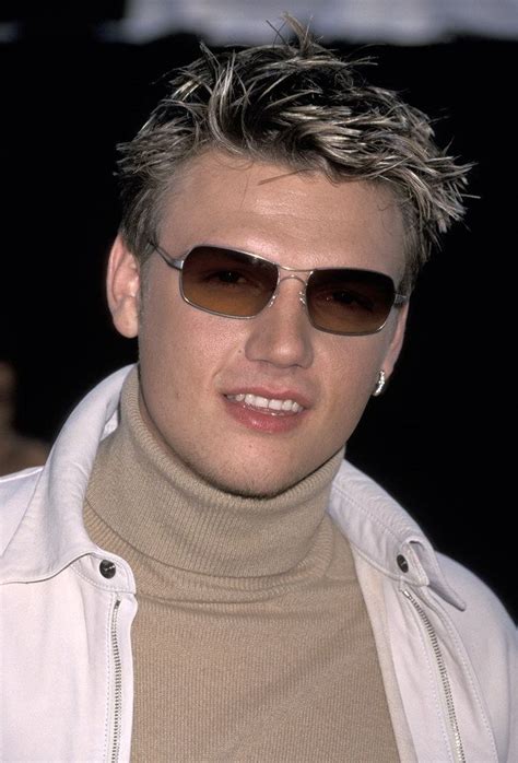 Nick Carter Matched His Polo Neck To His Lenses And Tips Because It