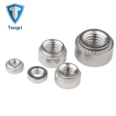 Premium Zinc Blue Insert Round Nut Standard Passivated Nickel Plated