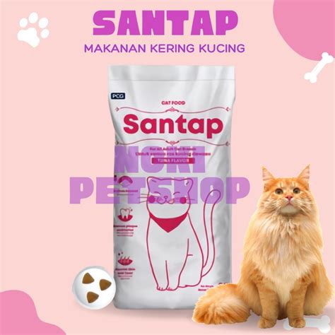 Jual BISA COD SANTAP 800GR ADULT TUNA MAKANAN KUCING PAKAN KERING