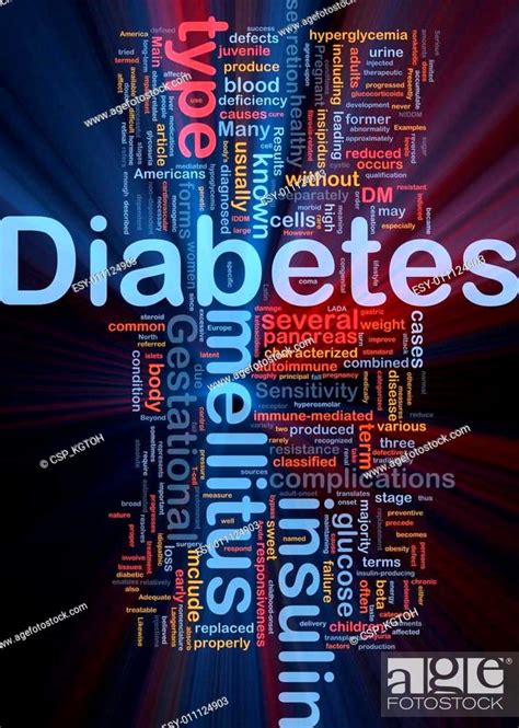 Diabetes disease background concept glowing, Stock Photo, Picture And Low Budget Royalty Free ...