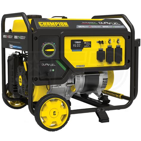 Champion 201085 5500 Watt Dual Fuel Portable Generator W Co Shield® Carb