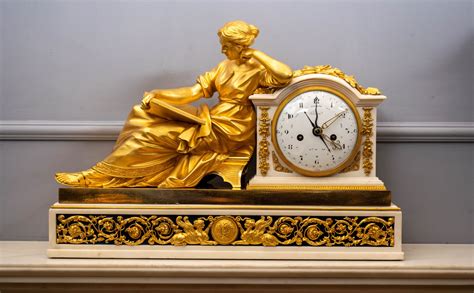 Robert Robin A Louis Xvi Gilt Bronze And Ebony Pendule A La Geoffrin