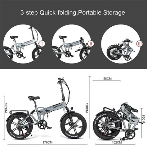 Samebike XWLX09 Snow Folding Electric Bike 750W Motor 35KM H Mountain