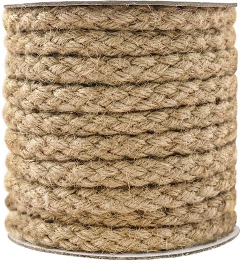 Tenn Well Braided Jute Rope Feet Mm Thick Twine Rope For Crafting