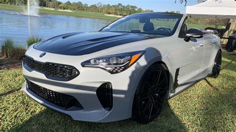 A Kia Stinger convertible exists and it's wild