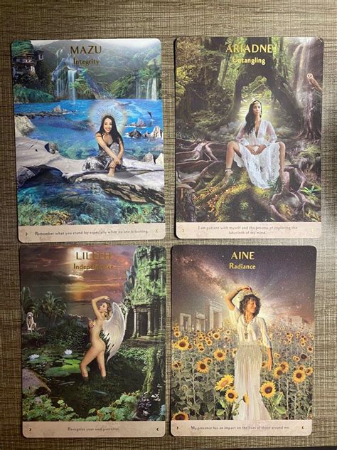 Terra Qi Goddess Oracle Cards Hobbies Toys Toys Games On Carousell