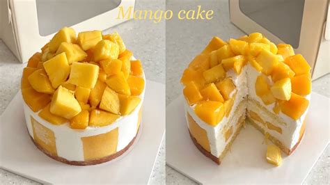 성심당 망고시루 만들기 촉촉하고 부드러운 망고 생크림 케이크 Mango Cake Recipe Youtube