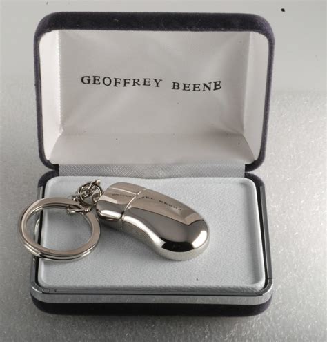 Geoffrey Beene Silver Plated Brass Metal Computer Mouse Designer Key