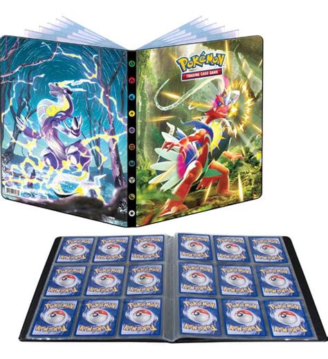 Ultra Pro Raccoglitore Pokemon 9 Tasche 14 Pagine Scarlatto E Violetto