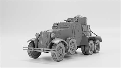 3D file BAI-M Armored Car (USSR, WW2)・3D printer design to download・Cults