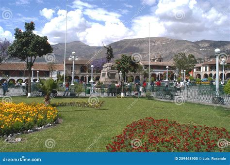 AYACUCHO, PERU: View of Ayacucho Cathedral and Main Square Editorial Image - Image of park ...