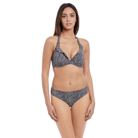 Plavky Spodn D L Freya Swim Run Wild Bikini Brief Black Caresse