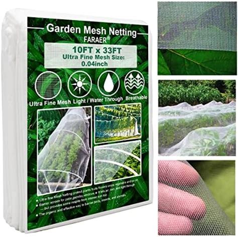 Amazon Garden Mesh Netting Kit 10x33 Ft Ultra Fine Mesh Netting