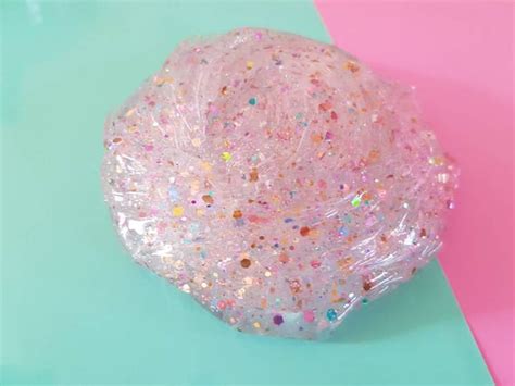 Unicorn tears clear glitter slime 4oz