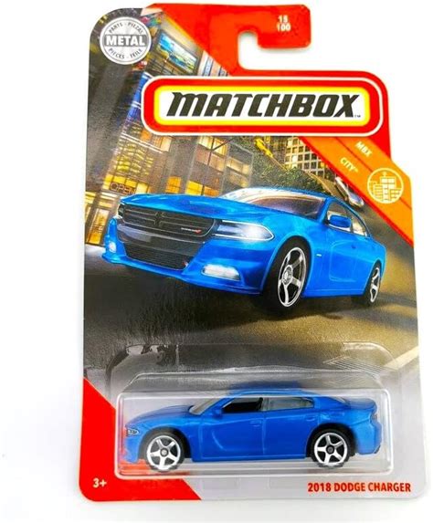 Matchbox 2018 Dodge Charger Mbx City Blue 15100 Toys And Games