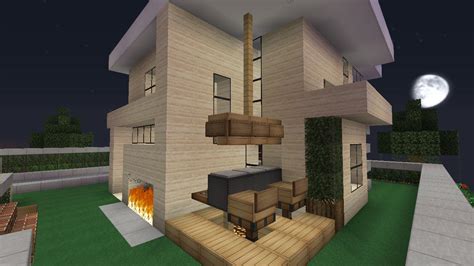 Minecraft Modern House Fireplace