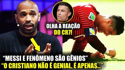 NOSSA Olha O Que O THIERRY HENRY FALOU Do CRISTIANO RONALDO E Do