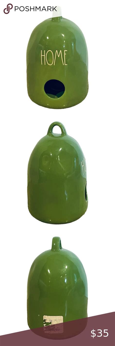 Rae Dunn Birdhouse HOME Green Dome Bird House Artisan Collections By