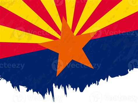 Grunge-style flag of Arizona. 42541719 PNG