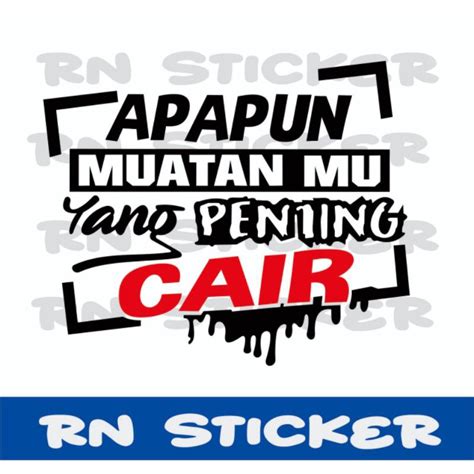 Jual Stiker Mobil Sticker Cutting Kata Kata Buat Bak Truck Pick Up Kaca Samping Canter Truck