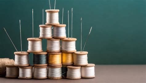 premium photo needle  thread