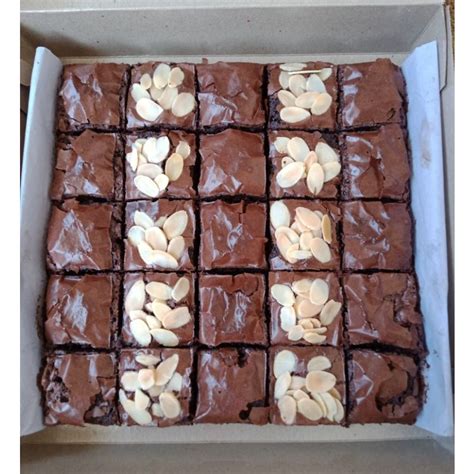 Jual Brownies Fudge Premium Shiny Crust Fudge Brownies Brownies Sekat