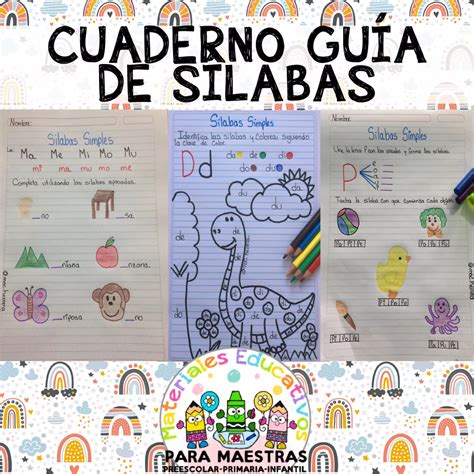 Cuaderno Guía Con Sílabas Recopilado Por Materiales Educativos Para Maestraspdf