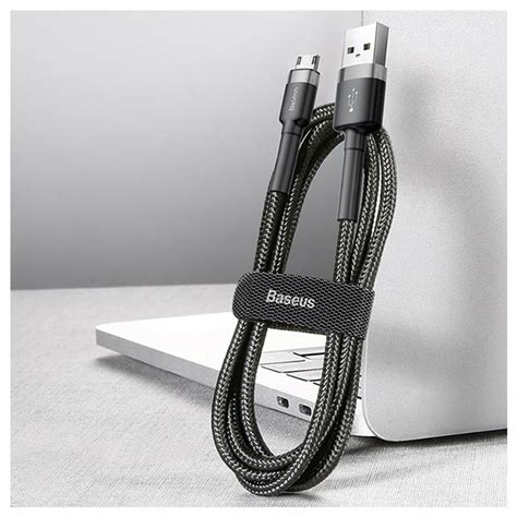 Baseus Cafule Microusb Cable Camklf Cg M Grey Black