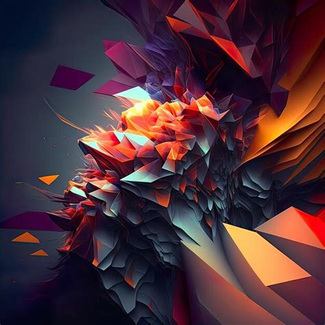 Premium AI Image | Colorful Minimal 3d UHD 4k Abstract Background