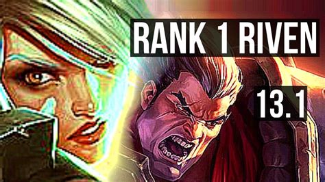 RIVEN Vs DARIUS TOP Rank 1 Riven 8 2 5 KR Challenger 13 1