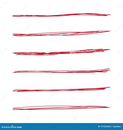 Hand drawn underline. stock vector. Illustration of isolated - 131526096