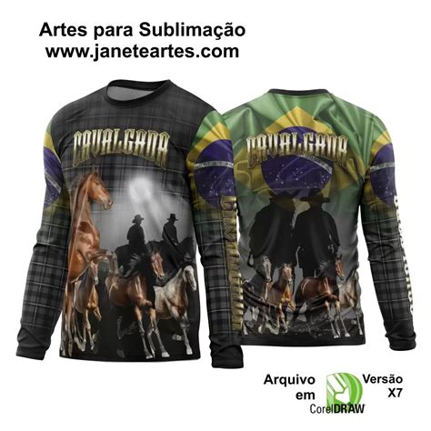 Arte Estampa Camisa Rodeio Cavalgada Doces Desenhos