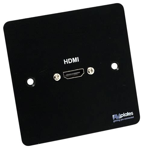 Gang Hdmi Multimedia Face Plate Black Avplates Cpc