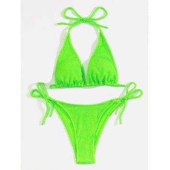 Emmiol Kostenloser Versand Neckholder Krepp Bikini Set Gr N L Von